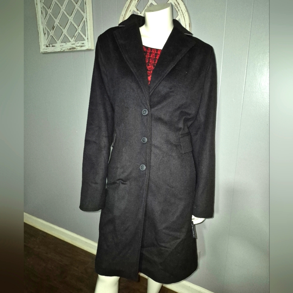 Halogen Wool Blend Mid Length Coat Women's Size 16W NWT